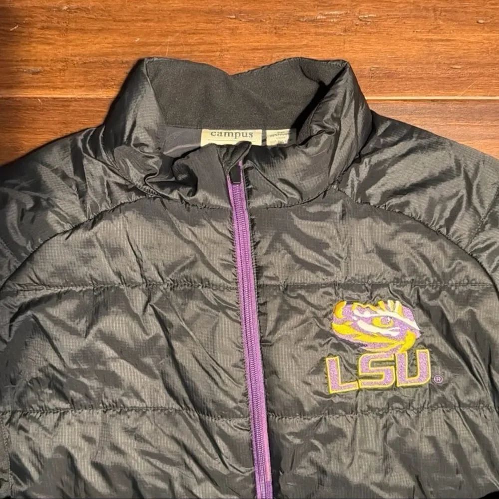 LSU Ladies Puffer Jacket - Picture 2 of 4